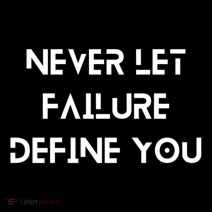 Never Let Failure Define You Work Hard All Day To Your Goals Gift Drawstring Bag