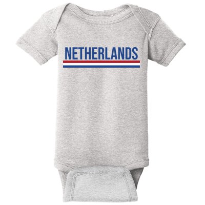 Netherlands Logo Gift Baby Bodysuit