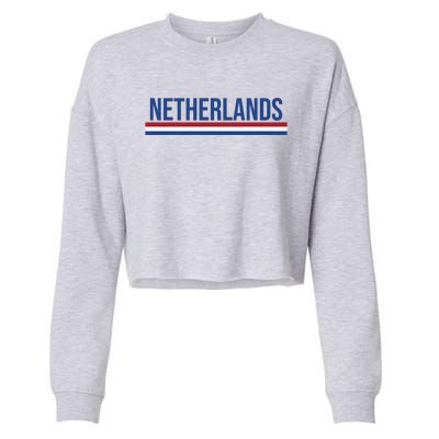 Netherlands Logo Gift Cropped Pullover Crew