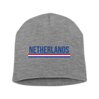 Netherlands Logo Gift Short Acrylic Beanie