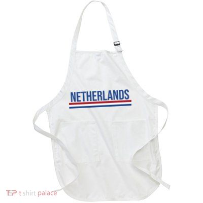 Netherlands Logo Gift Full-Length Apron With Pockets