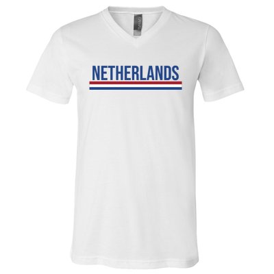 Netherlands Logo Gift V-Neck T-Shirt