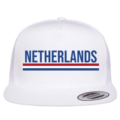 Netherlands Logo Gift Flatbill Hat