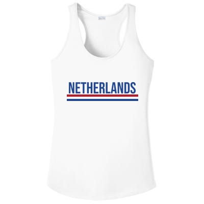 Netherlands Logo Gift Ladies PosiCharge Competitor Racerback Tank