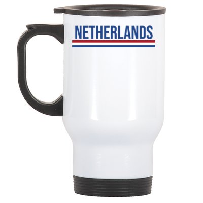 Netherlands Logo Gift Stainless Steel Travel Mug