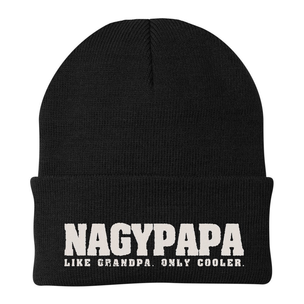 Nagypapa Like Grandpa Only Cooler Hungarian Grandfather Gift Beanie