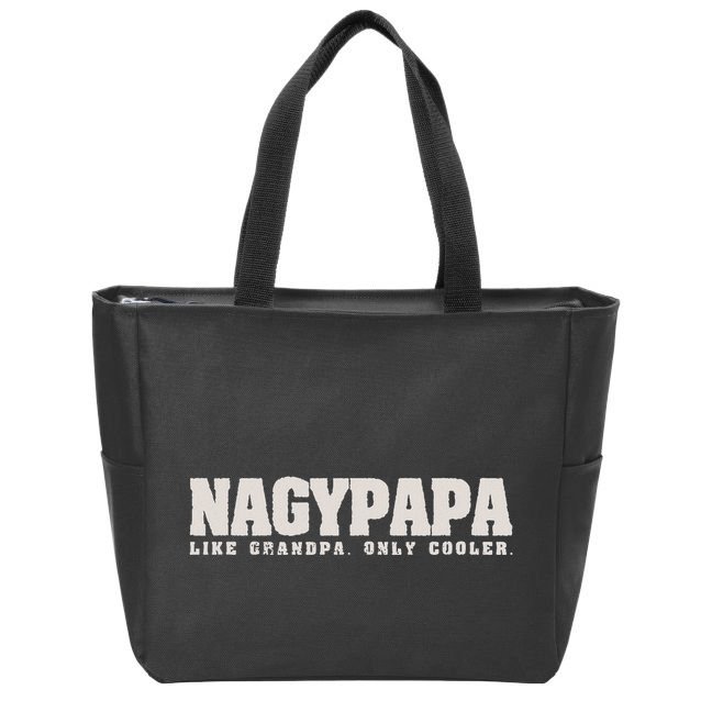 Nagypapa Like Grandpa Only Cooler Hungarian Grandfather Gift Zip Tote Bag