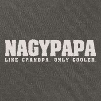 Nagypapa Like Grandpa Only Cooler Hungarian Grandfather Gift Cotton Canvas Backpack