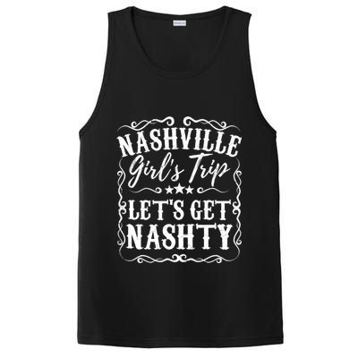 Nashville Lets Get Nashty Bachelorette Party Girls Trip Gift PosiCharge Competitor Tank