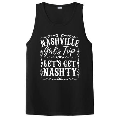 Nashville Lets Get Nashty Bachelorette Party Girls Trip Gift PosiCharge Competitor Tank