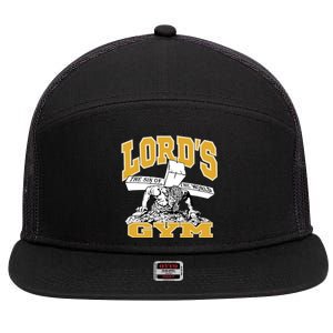 New Lord's Gym Cool Graphic Design 7 Panel Mesh Trucker Snapback Hat