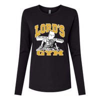 New Lord's Gym Cool Graphic Design Womens Cotton Relaxed Long Sleeve T-Shirt