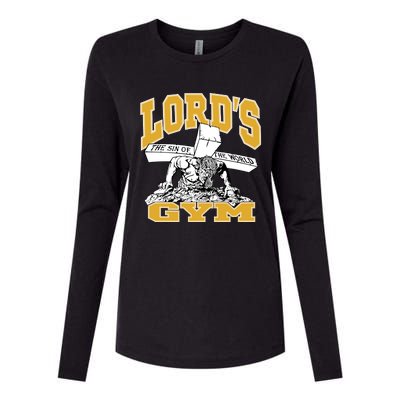 New Lord's Gym Cool Graphic Design Womens Cotton Relaxed Long Sleeve T-Shirt