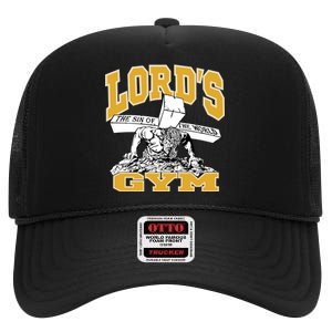 New Lord's Gym Cool Graphic Design High Crown Mesh Back Trucker Hat