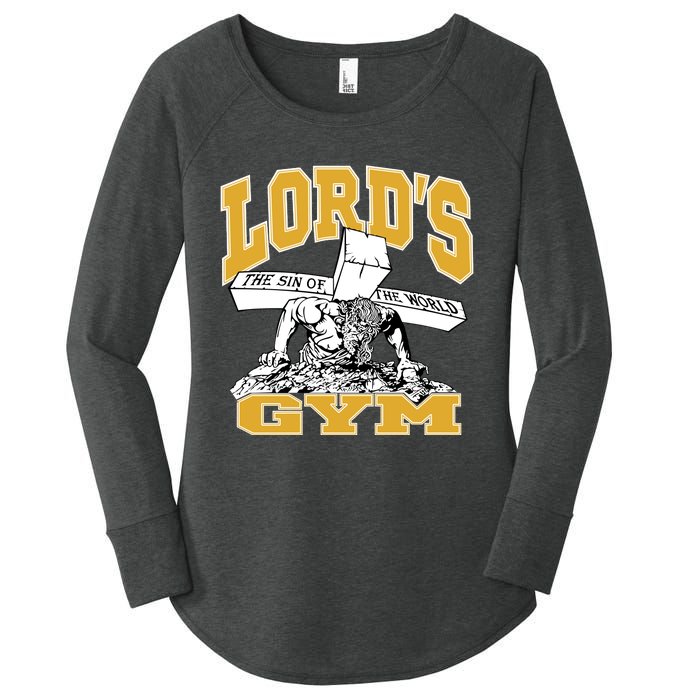 New Lord's Gym Cool Graphic Design Women's Perfect Tri Tunic Long Sleeve Shirt