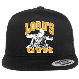 New Lord's Gym Cool Graphic Design Flat Bill Trucker Hat