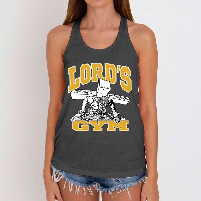 New Lord's Gym Cool Graphic Design Women's Knotted Racerback Tank