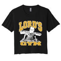 New Lord's Gym Cool Graphic Design Women's Crop Top Tee