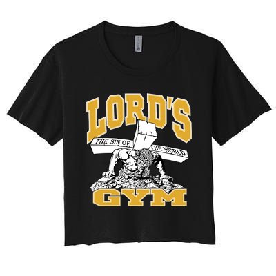 New Lord's Gym Cool Graphic Design Women's Crop Top Tee