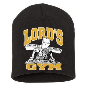 New Lord's Gym Cool Graphic Design Short Acrylic Beanie