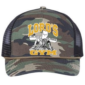 New Lord's Gym Cool Graphic Design Retro Rope Trucker Hat Cap