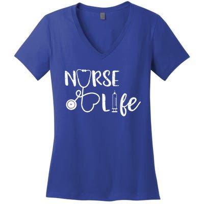 Nurse Life Gift Nursing School Women's V-Neck T-Shirt