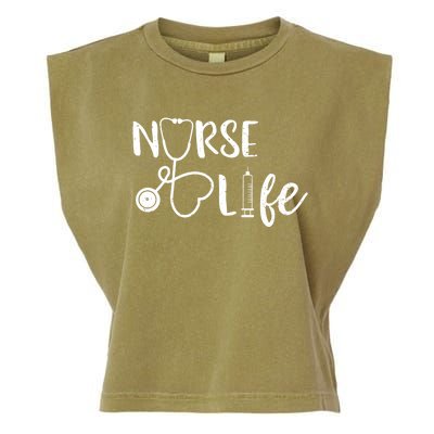 Nurse Life Gift Nursing School Garment-Dyed Women's Muscle Tee