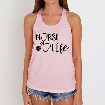 Nurse Life Gift Nursing School Women's Knotted Racerback Tank