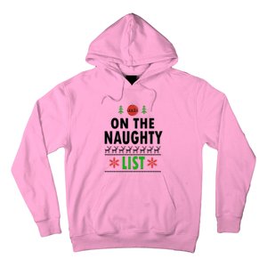 Naughty List Gift Santa Ugly Christmas Hoodie