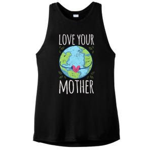 Nature Lover Gift Ideas Love Your Mother Earth Cute Gift Ladies PosiCharge Tri-Blend Wicking Tank