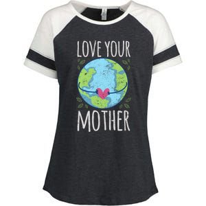 Nature Lover Gift Ideas Love Your Mother Earth Cute Gift Enza Ladies Jersey Colorblock Tee