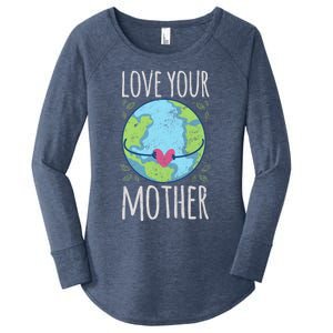 Nature Lover Gift Ideas Love Your Mother Earth Cute Gift Women's Perfect Tri Tunic Long Sleeve Shirt