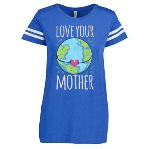 Nature Lover Gift Ideas Love Your Mother Earth Cute Gift Enza Ladies Jersey Football T-Shirt