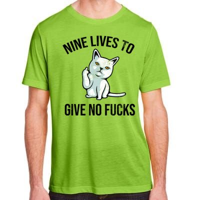 Nine Lives Give No Fucks Adult ChromaSoft Performance T-Shirt