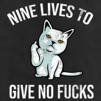 Nine Lives Give No Fucks Cool Comfort Performance Bucket Hat