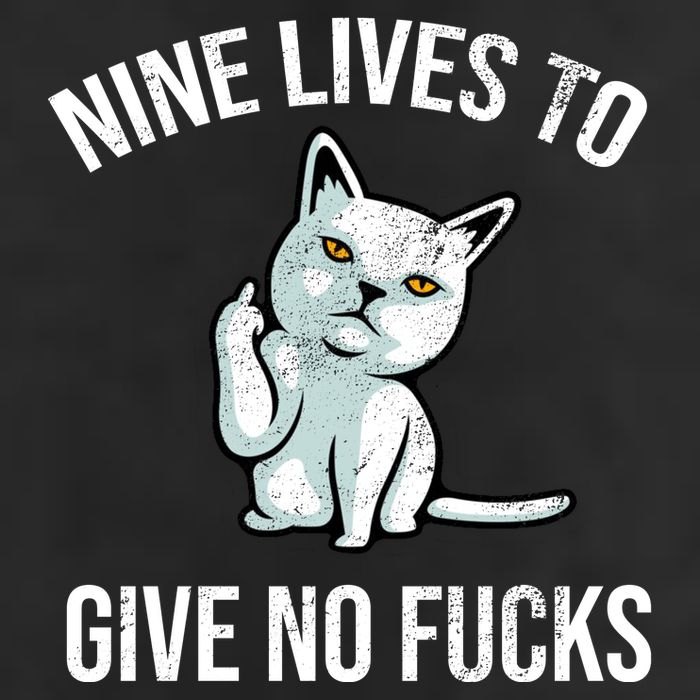 Nine Lives Give No Fucks Cool Comfort Performance Bucket Hat