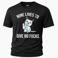 Nine Lives Give No Fucks Cooling Performance Crew T-Shirt