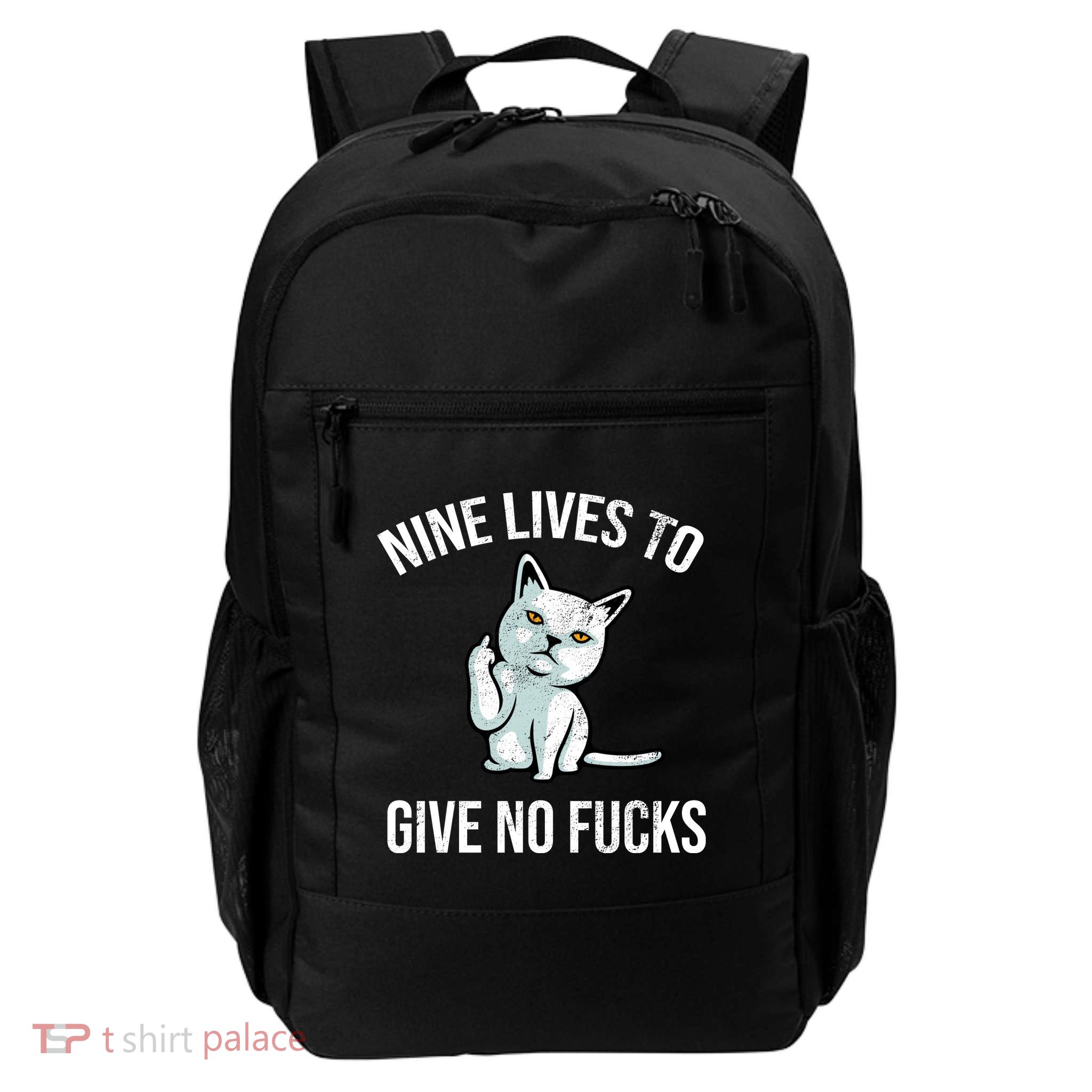 Nine Lives Give No Fucks Backpack