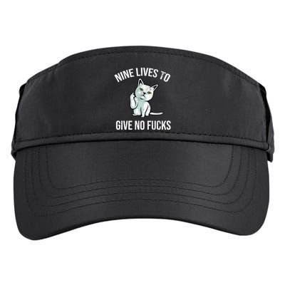 Nine Lives Give No Fucks Adult Drive Performance Visor