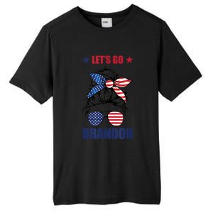 NEW Let's Go Brandon, American Girl Messy Bun, AntiBiden Tall Fusion ChromaSoft Performance T-Shirt