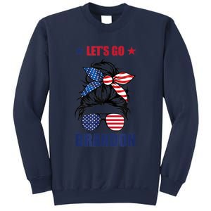 NEW Let's Go Brandon, American Girl Messy Bun, AntiBiden Sweatshirt