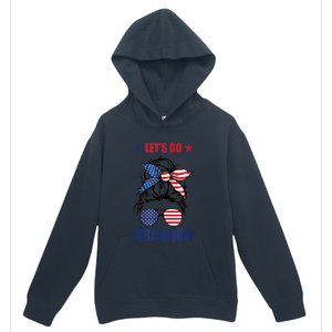 NEW Let's Go Brandon, American Girl Messy Bun, AntiBiden Urban Pullover Hoodie