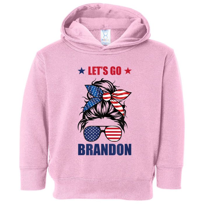 NEW Let's Go Brandon, American Girl Messy Bun, AntiBiden Toddler Hoodie