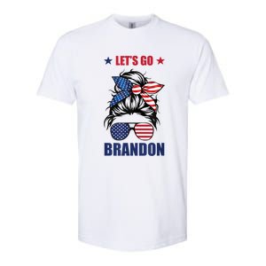 NEW Let's Go Brandon, American Girl Messy Bun, AntiBiden Softstyle CVC T-Shirt