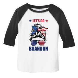 NEW Let's Go Brandon, American Girl Messy Bun, AntiBiden Toddler Fine Jersey T-Shirt