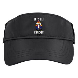 Nutcracker  LetS Get Crackin Christmas Holiday Adult Drive Performance Visor