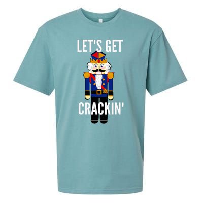 Nutcracker  LetS Get Crackin Christmas Holiday Sueded Cloud Jersey T-Shirt