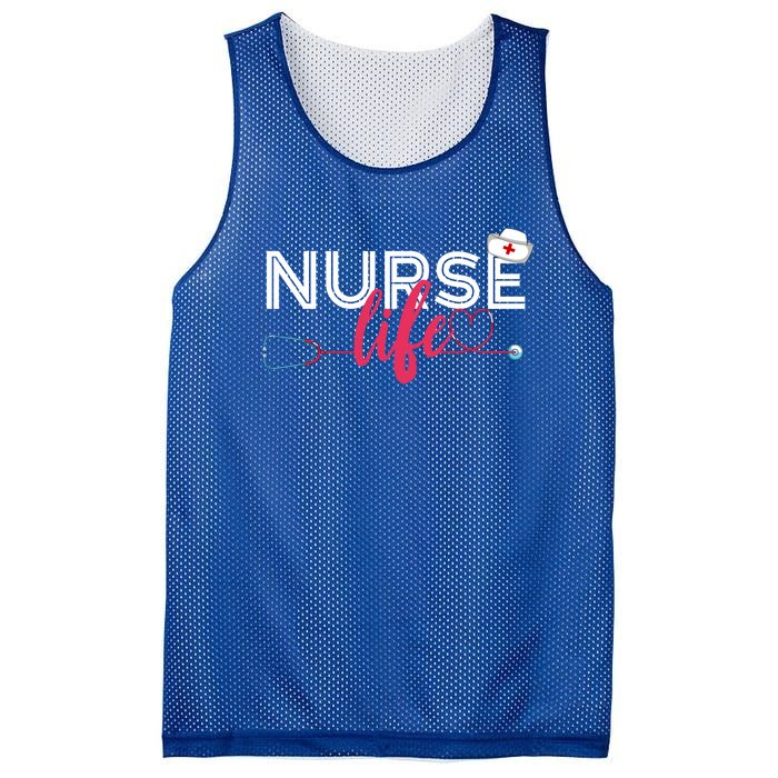 Nurse Life Hospital Rn Nursing Stethoscope Lpn Medical Nurse Gift Mesh Reversible Basketball Jersey Tank