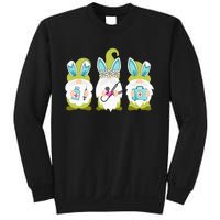 Nurses Love Happy Easter Nurse Life Funny Gnomes Stethoscope Sweatshirt