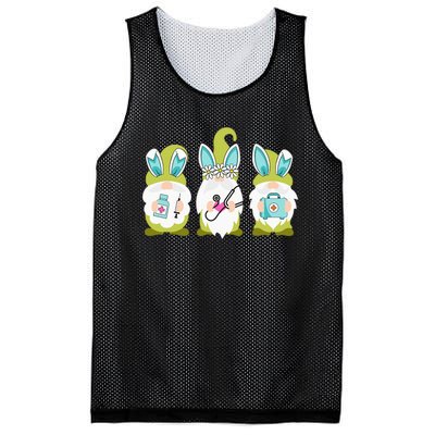 Nurses Love Happy Easter Nurse Life Funny Gnomes Stethoscope Mesh Reversible Basketball Jersey Tank